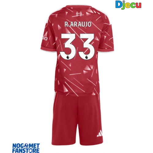Liverpool Ronald Araujo #33 Domaci Dres za djecu 2026-27 Kratak Rukav (+ Kratke hlače)